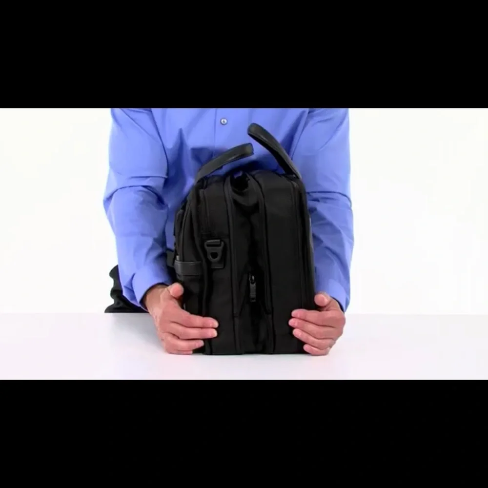 Tumi Ballistic Nylon Alpha Expandable Organizer Laptop Brief